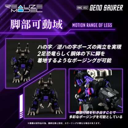 Zoids Plastic Model Kit 1/100 RMZ-002 Geno Saurer 29 cm – Bild 7