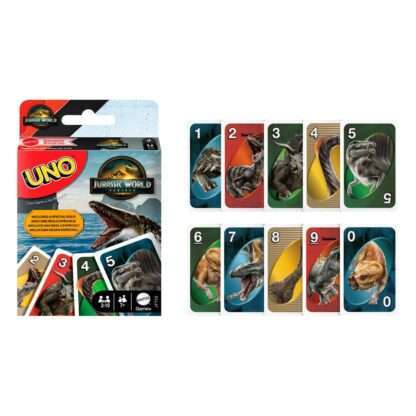 Jurassic World: Die Wiedergeburt UNO Kartenspiel – Bild 3