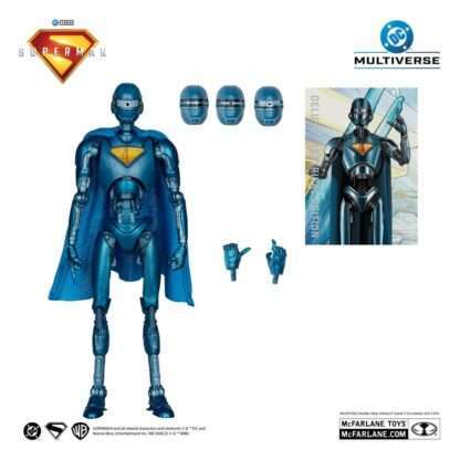 Superman (2025) DC Multiverse Deluxe Actionfigur Superman Robot (Red Platinum Edition) 18 cm – Bild 3