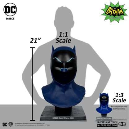 Batman 1966 DC Direct Replik 1/1 Batman Maske 53 cm – Bild 2