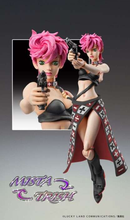 JoJo's Bizarre Adventure Part 5 Super Action Actionfigur Trish Una Black Ver. 15 cm – Bild 8