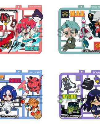 Mobile Suit Gundam GQuuuuuuX Plat Collection Anhänger Sortiment (4)