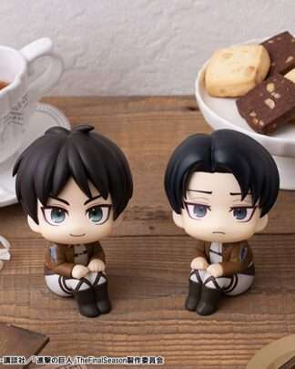 Attack on Titan Look Up PVC Statue Eren Jaeger & Levi Set (with gift) 11 cm