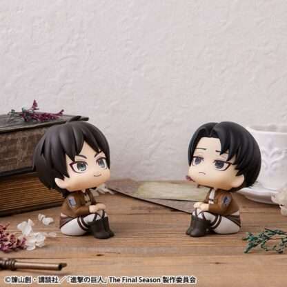 Attack on Titan Look Up PVC Statue Eren Jaeger & Levi Set (with gift) 11 cm – Bild 3