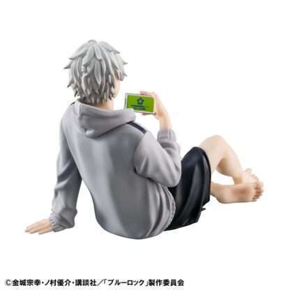 Blue Lock G.E.M. Serie PVC Statue Seishiro Nagi Repaint Ver. Palm Size 9 cm – Bild 5