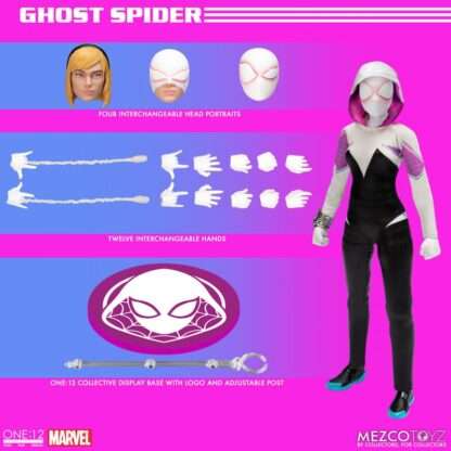 Marvel Actionfigur 1/12 Ghost-Spider from Earth-65 16 cm – Bild 14