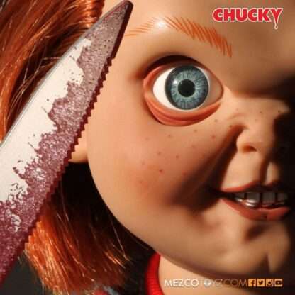 Chucky Die Mörderpuppe Puppe mit Sound Sneering Chucky 38 cm – Bild 7