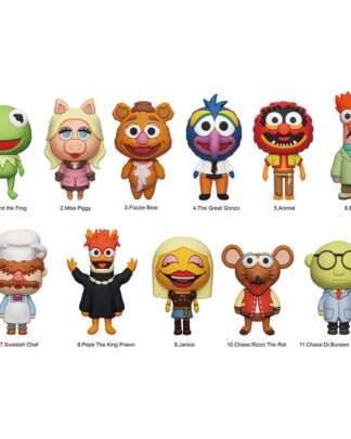 Disney 3D PVC-Taschenanhänger Die Muppets Series 48 Display (24)