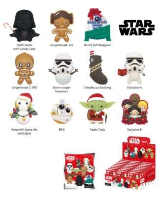 Star Wars 3D PVC-Taschenanhänger Star Wars Christmas Serie 1 Display (24)
