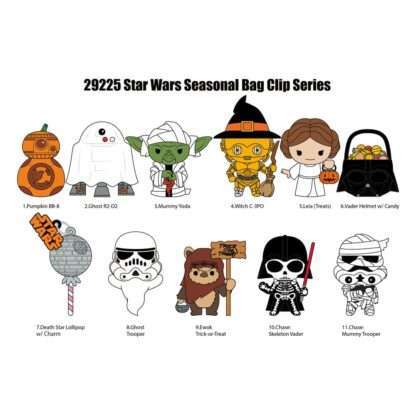 Star Wars 3D PVC-Taschenanhänger Halloween Display (24)
