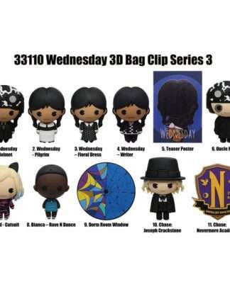 Wednesday 3D PVC-Taschenanhänger Series 3 Display (24)