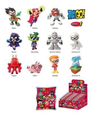 Teen Titans Go! 3D PVC-Taschenanhänger Series 01 Display (24)