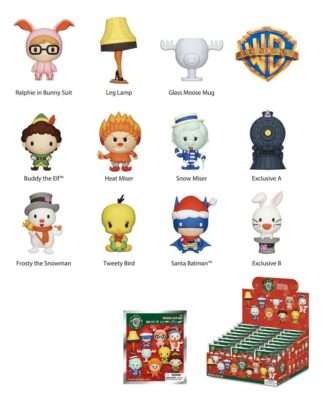 Warner Brothers 3D PVC-Taschenanhänger WB Christmas Serie 1 Display (24)