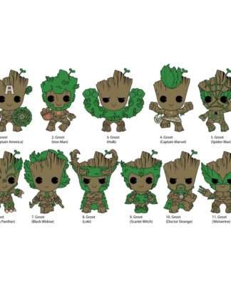 Guardians of the Galaxy 3D PVC-Taschenanhänger Groot Series 2 Display (24)