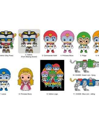Voltron 3D PVC-Taschenanhänger 40th Anniversary Display (24)