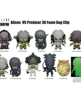 Alien vs. Predator 3D PVC-Taschenanhänger Display (24)