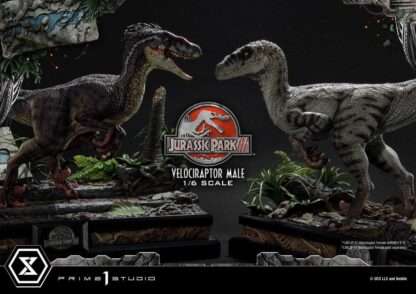 Jurassic Park III Legacy Museum Collection Statue 1/6 Velociraptor Male Bonus Version 40 cm – Bild 18
