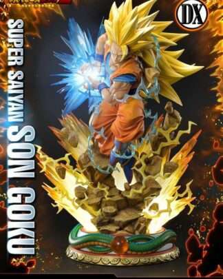 Dragon Ball Z Statue 1/4 Super Saiyajin Son Goku Deluxe Version 64 cm - Beschädigte Verpackung