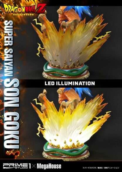 Dragon Ball Z Statue 1/4 Super Saiyajin Son Goku Deluxe Version 64 cm - Beschädigte Verpackung – Bild 6