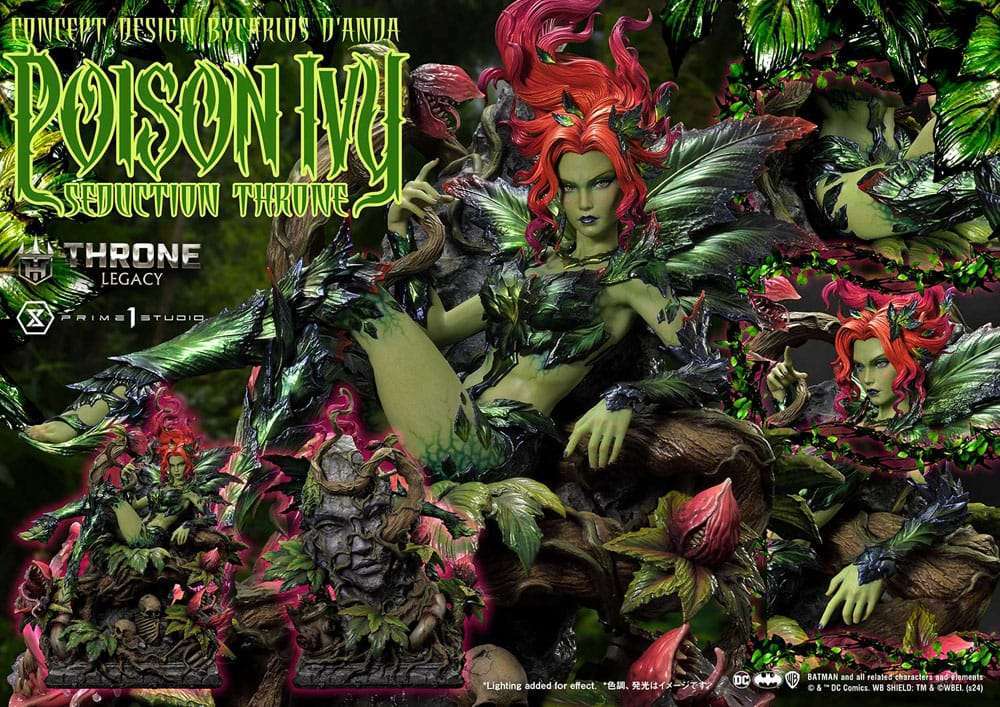 DC Comics Throne Legacy Collection Statue 1/4 Batman Poison Ivy Seduction Throne Deluxe Version 55 cm – Bild 2