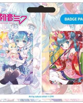 Hatsune Miku Ansteck-Buttons Doppelpack Set B