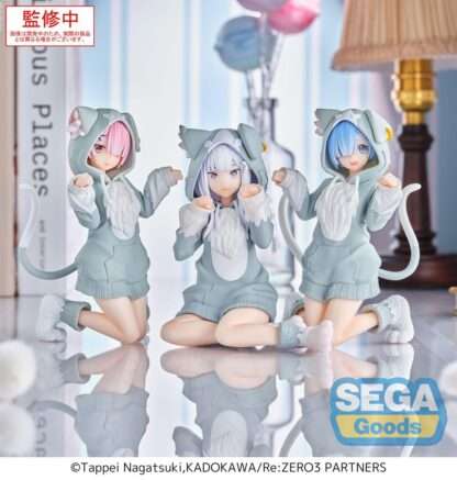 Re:Zero Starting Life in Another World Yumemirize PVC Statue Emilia Mofumofu Pack 11 cm – Bild 6