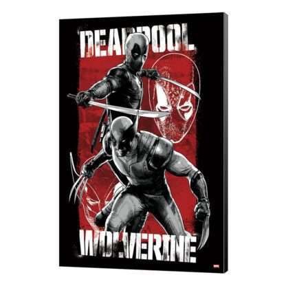 Marvel Holzdruck Deadpool & Wolverine 03 Maximum Effort 35 x 50 cm