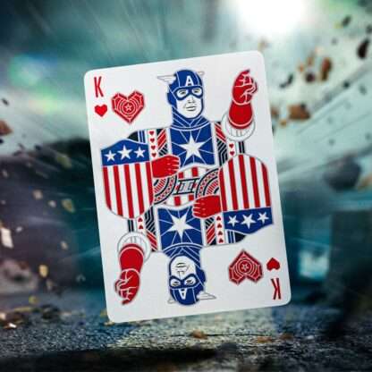Captain America Spielkarten Patriotic Design – Bild 2
