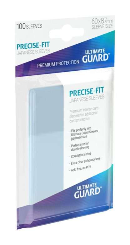 Ultimate Guard Precise-Fit Sleeves Japanische Größe Transparent (100) – Bild 2