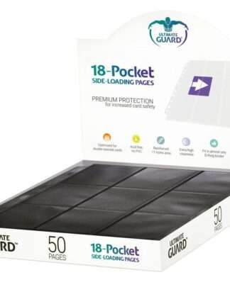 Ultimate Guard 18-Pocket Pages Side-Loading Schwarz (50)