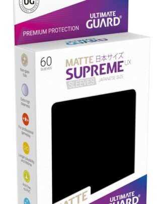 Ultimate Guard Supreme UX Sleeves Japanische Größe Matt Schwarz (60)