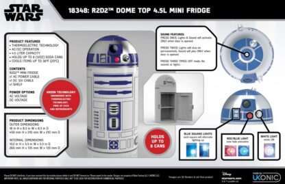 Star Wars Thermoelectric Cooler Mini Kühlschrank R2D2 4,5 l – Bild 3
