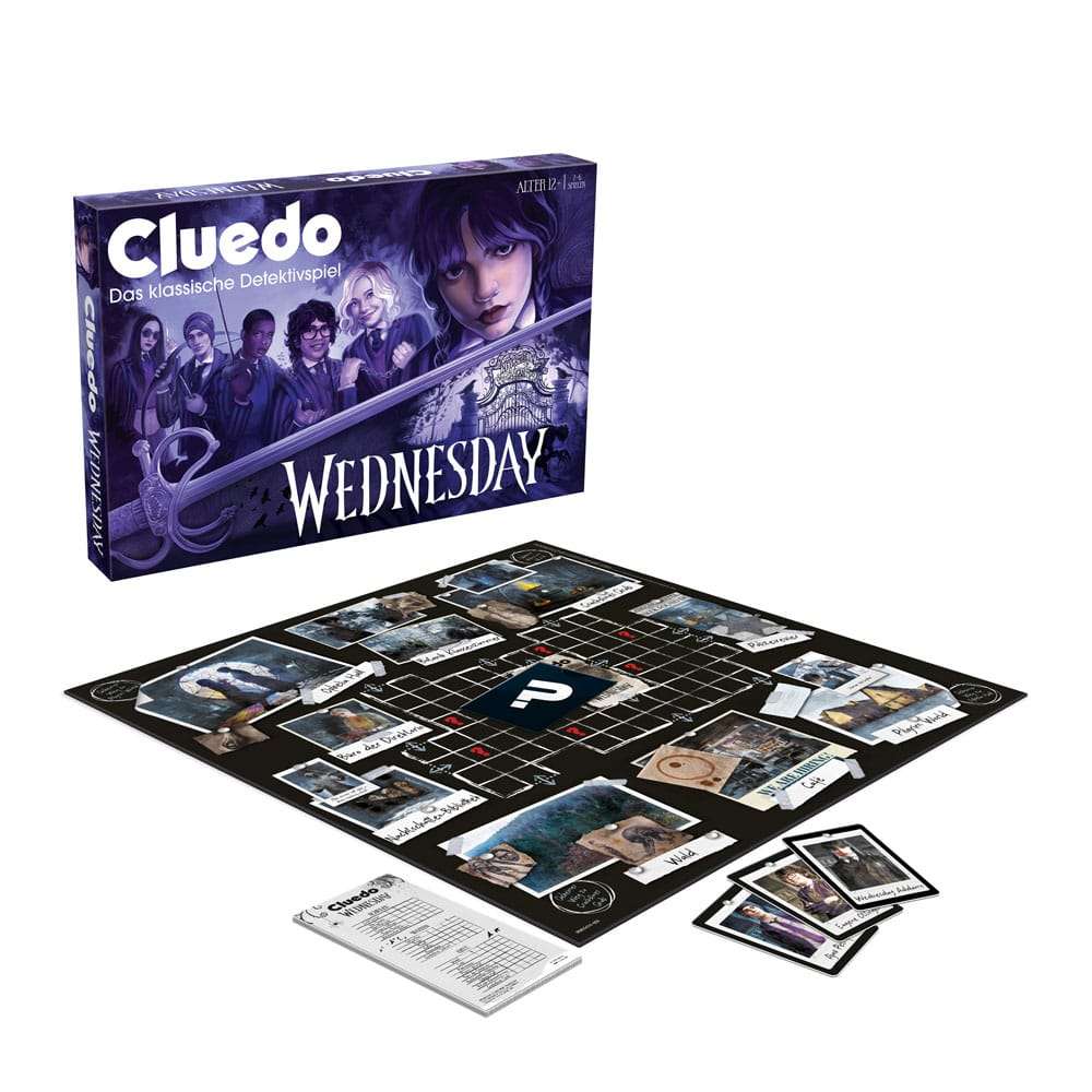 Wednesday Brettspiel Cluedo *Deutsche Version* – Bild 7