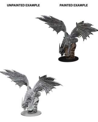 Pathfinder Battles Deep Cuts Miniatur unbemalt Silver Dragon Umkarton (6)