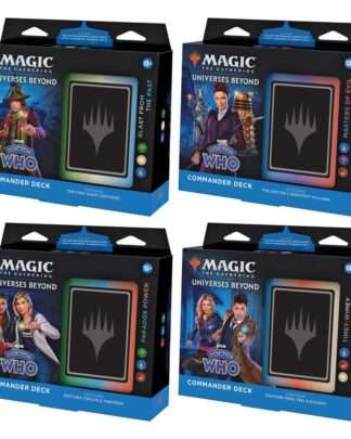 Magic the Gathering Universes Beyond: Doctor Who Commander-Decks Display (4) englisch - Beschädigte Verpackung