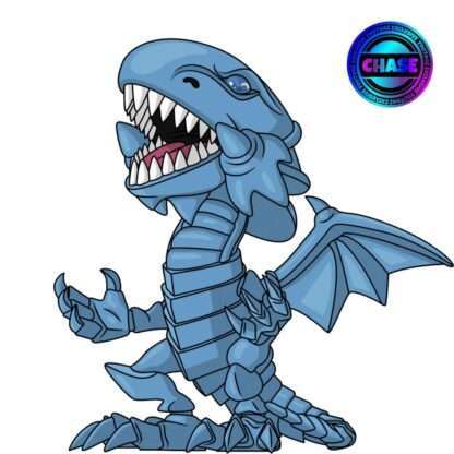 Yu-Gi-Oh! Vinyl Figur Blue Eyes White Dragon 10 cm – Bild 2
