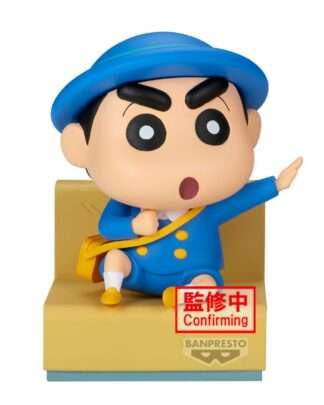 Crayon Shinchan PVC Statue Nakayoshi Memories Let's Go To Kindergarten With Masao-Kun (A: Shinnosuke) 8 cm