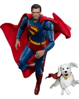 Superman (2025) Actionfigur Superman & Krypto 21 cm