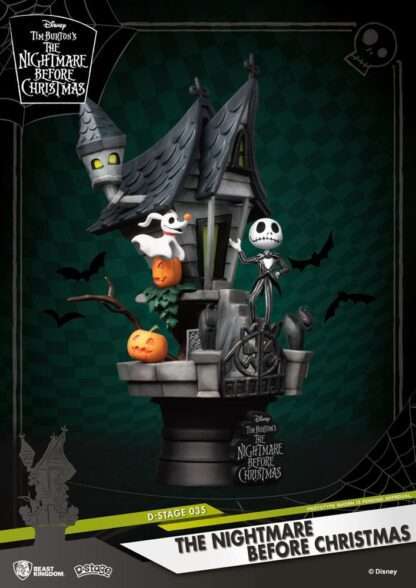 Nightmare before Christmas D-Stage PVC Diorama Jack's Haunted House 15 cm – Bild 4