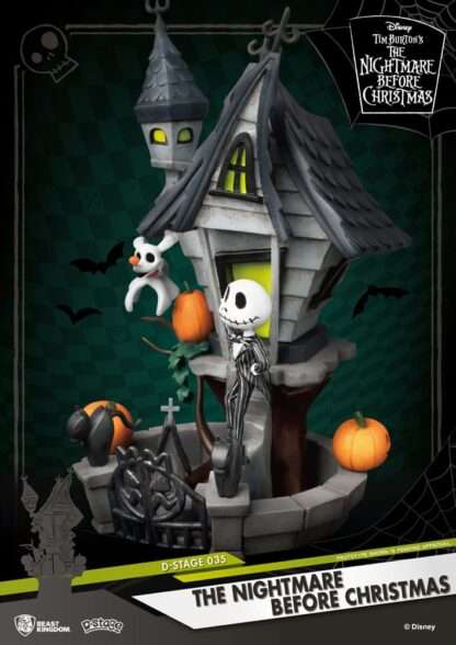 Nightmare before Christmas D-Stage PVC Diorama Jack's Haunted House 15 cm – Bild 6