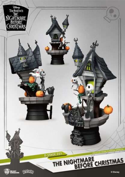 Nightmare before Christmas D-Stage PVC Diorama Jack's Haunted House 15 cm – Bild 8