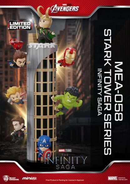 Marvel Mini Egg Attack Figuren The Infinity Saga Stark Tower series Tony Stark & Mark VII suit pod mod 12 cm – Bild 4