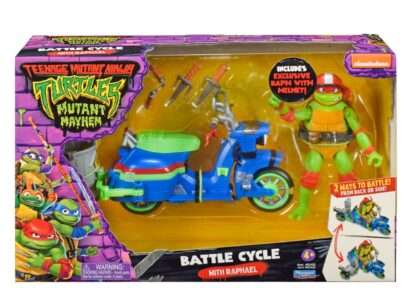 Teenage Mutant Ninja Turtles: Mutant Mayhem Action Figur Raphael & Scooter mit Seitenwagen 11 cm – Bild 2