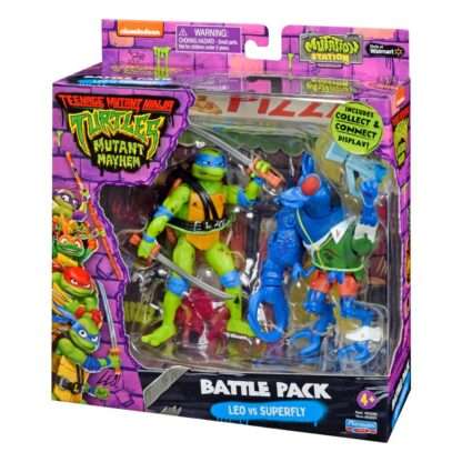 Teenage Mutant Ninja Turtles Actionfiguren Leonardo vs. Super Fly 11 cm – Bild 2