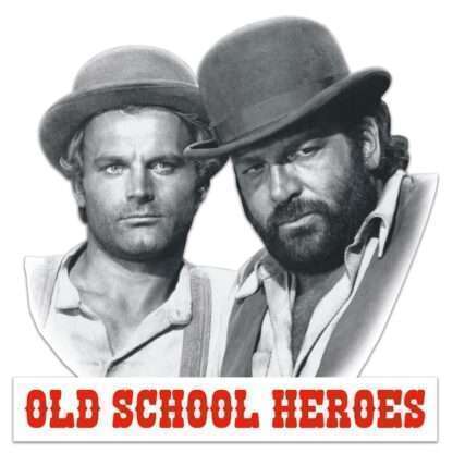 Bud Spencer & Terence Hill 3D Blechschild Old School Heroes 45 x 45 cm - Beschädigte Verpackung