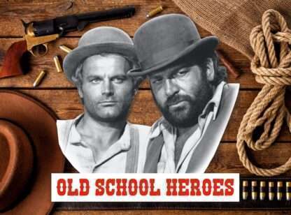 Bud Spencer & Terence Hill 3D Blechschild Old School Heroes 45 x 45 cm - Beschädigte Verpackung – Bild 2