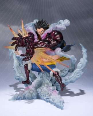 One Piece FiguartsZERO PVC Statue Monkey D. Ruffy Gear 4 Leo Bazooka Reissue 18 cm