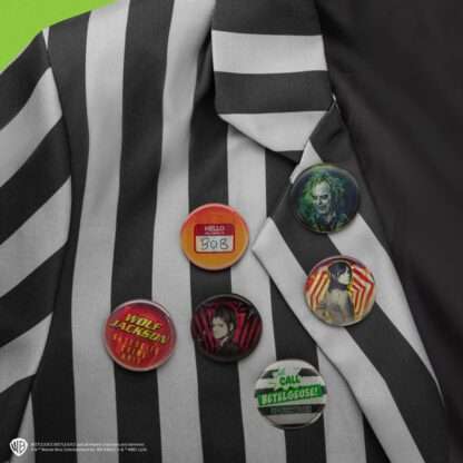Beetlejuice Ansteck-Buttons 6er-Pack – Bild 2