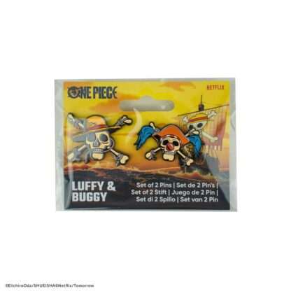 One Piece Ansteck-Pins 2er-Pack Luffy & Buggy – Bild 3