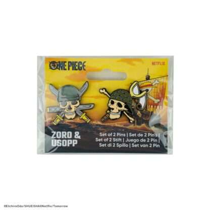One Piece Ansteck-Pins 2er-Pack Zoro & Usopp – Bild 3